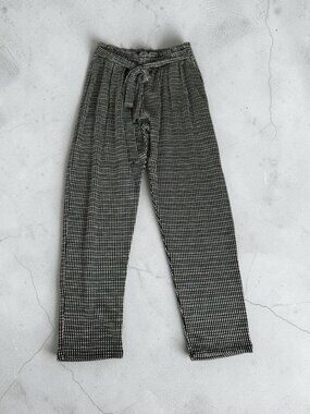 CAUTION TO THE WIND Black Gray High Waist Pants Size Small
